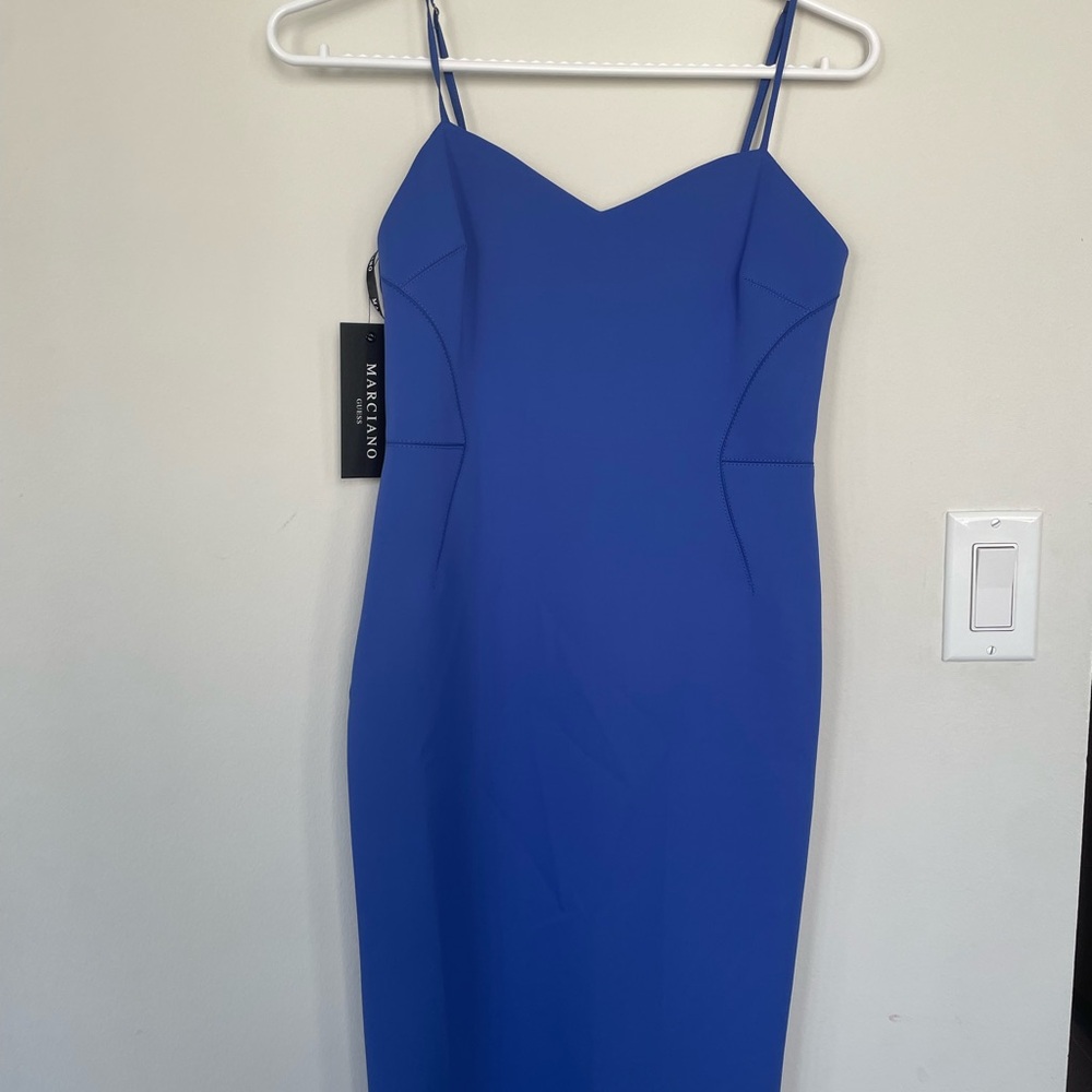 Marciano Royal Blue Midi Dress